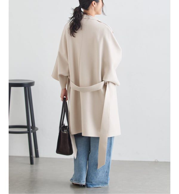 journal standard L'essage「《予約》HARRIS WHARF LONDON 別注 Women kimono mantle pressed wool コート」|その他|