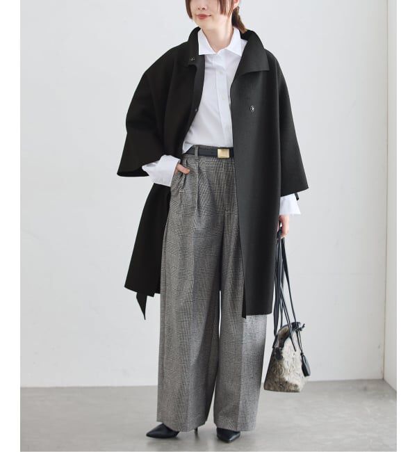 journal standard L'essage「《予約》HARRIS WHARF LONDON 別注 Women kimono mantle pressed wool コート」|その他|