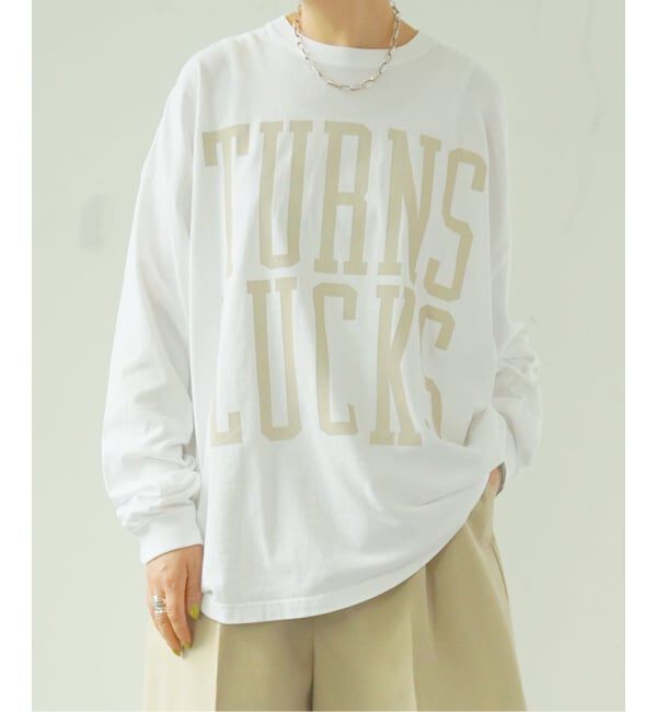 journal standard luxe「《予約》プリントロンT(TURNSLUCKS)」|Tシャツ・カットソー|ベージュ