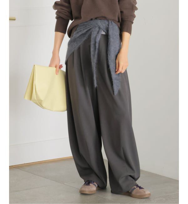 JOURNAL STANDARD「《予約》ウールライクストレッチスコクーンパンツ」|その他|グレー