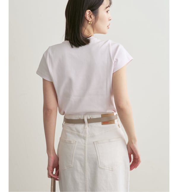 NOBLE「《追加・WEB限定カラー》スビンコットンスムースコンパクトTシャツ」|Tシャツ・カットソー|