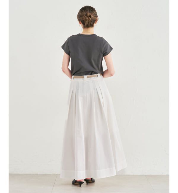 NOBLE「《追加・WEB限定カラー》スビンコットンスムースコンパクトTシャツ」|Tシャツ・カットソー|