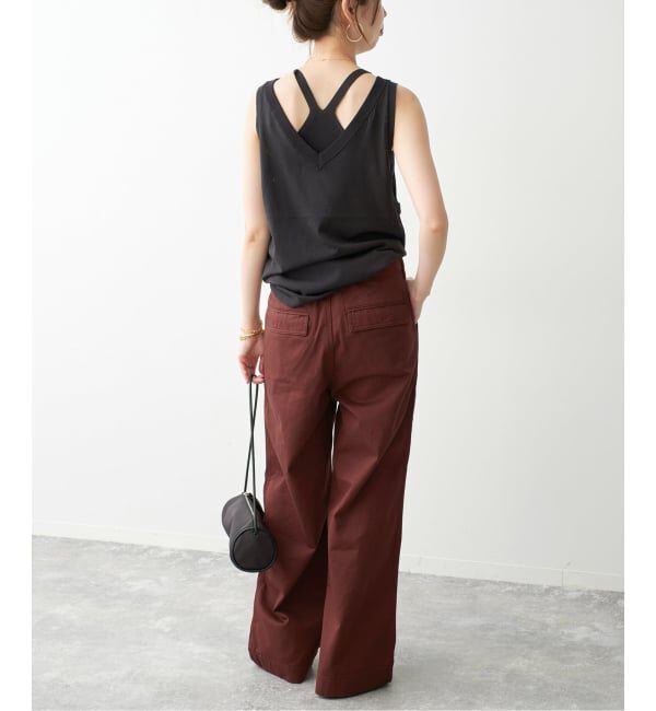 Spick and Span「ラチネバックイージーストレートパンツ」|その他|