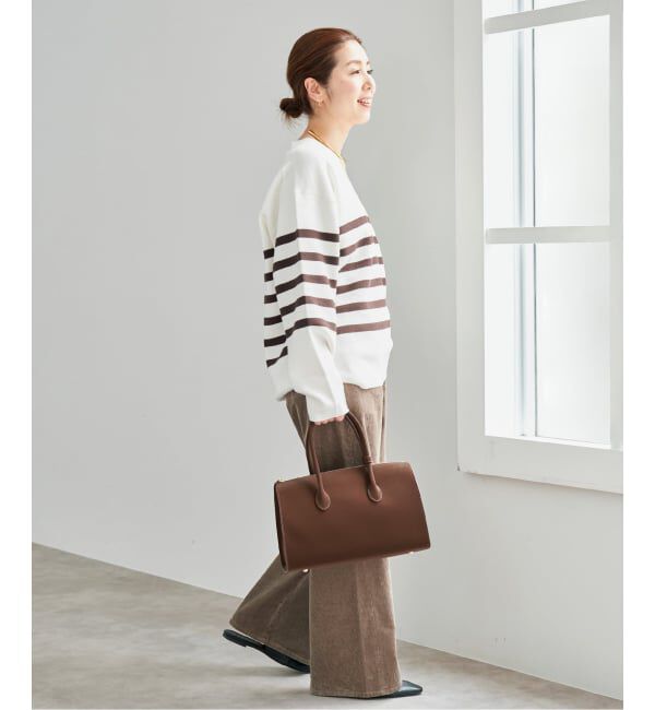 Spick and Span「《WEB限定カラー有り / 予約》ボーダーVネックニットプルオーバー」|ニット・セーター|
