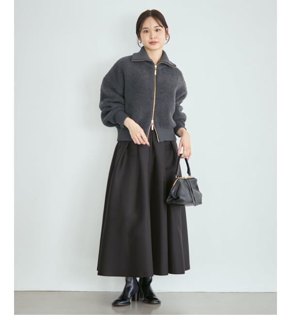 NOBLE「《予約》ラムライクブークレージップカーディガン」|その他|