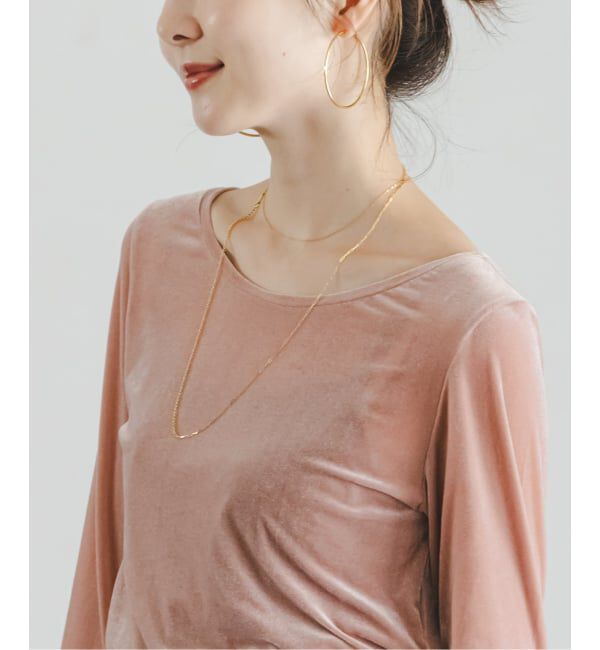 NOBLE「《予約》シアーベロアジャージーTOPS」|Tシャツ・カットソー|