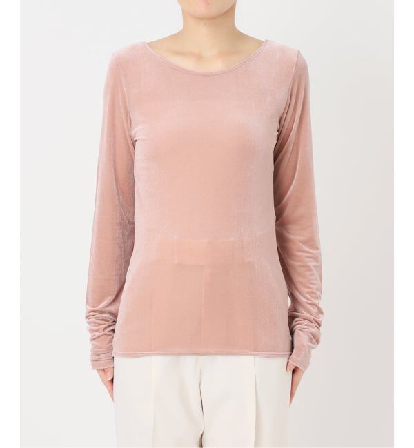 NOBLE「《予約》シアーベロアジャージーTOPS」|Tシャツ・カットソー|