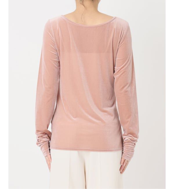 NOBLE「《予約》シアーベロアジャージーTOPS」|Tシャツ・カットソー|