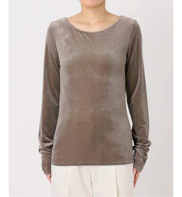 NOBLE「《予約》シアーベロアジャージーTOPS」|Tシャツ・カットソー|
