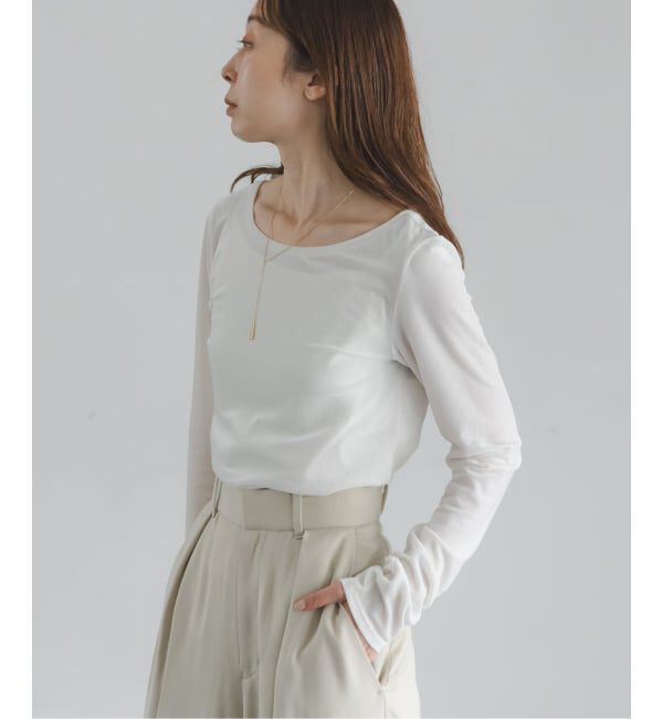 NOBLE「《予約》シアーベロアジャージーTOPS」|Tシャツ・カットソー|