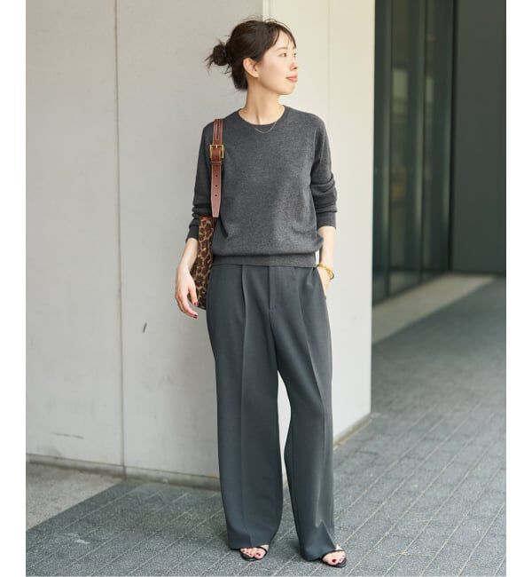 Spick and Span「《手洗い可 / 予約》ウールポリエステルクルーネックプルオーバー」|ニット・セーター|