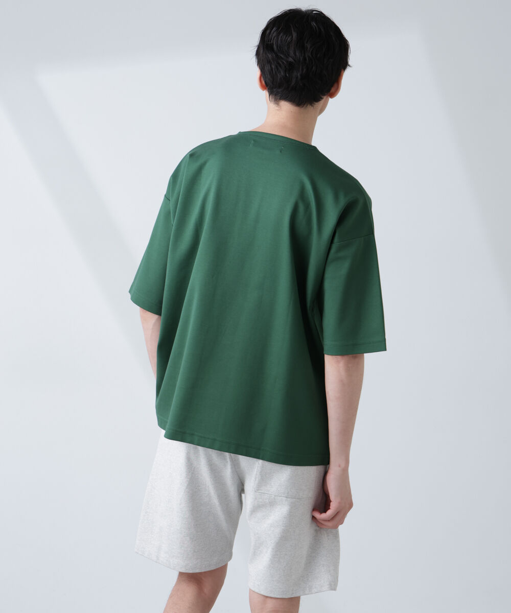 NANO universe「「NJ/CLUB」モクロディ ボートネック ビッグＴシャツ」|Tシャツ・カットソー|