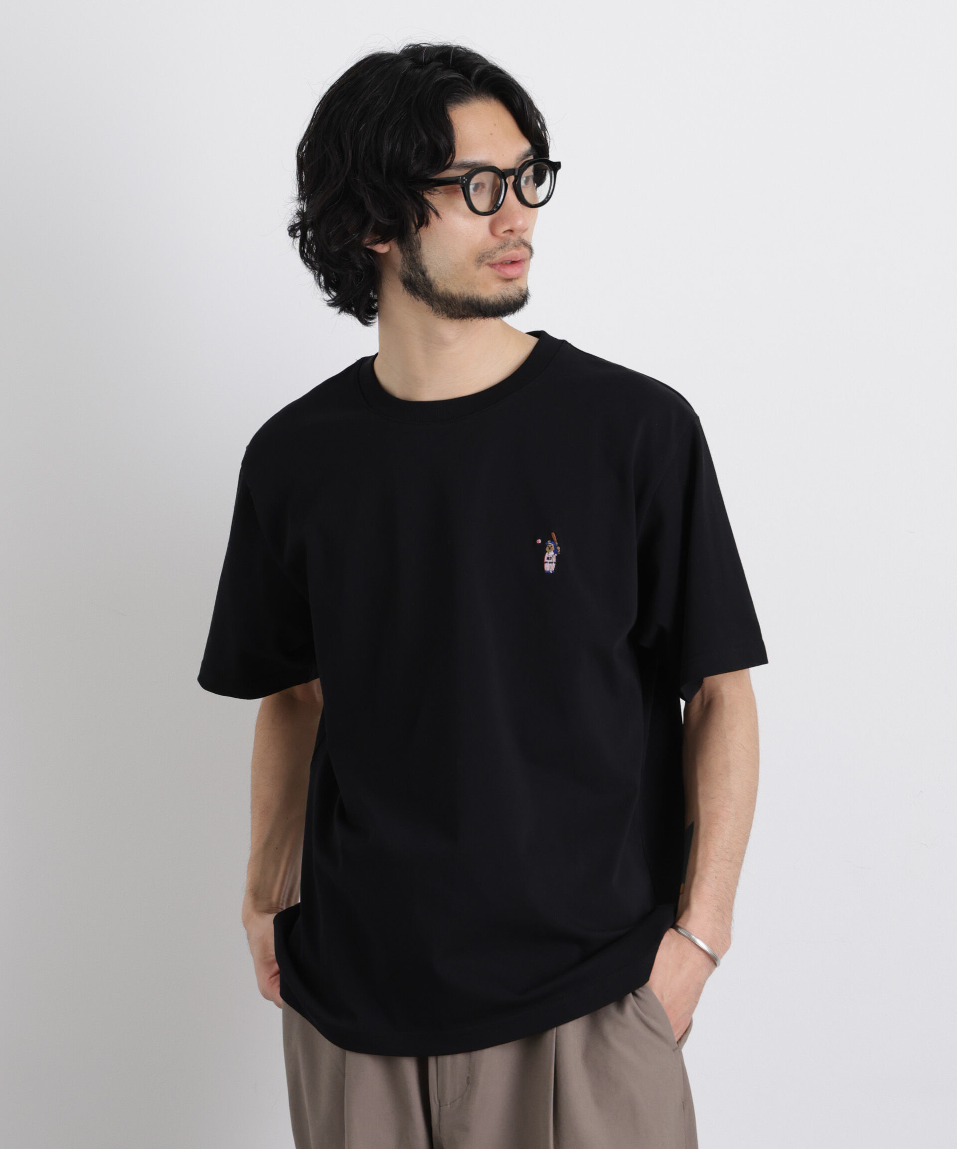 NANO universe「ナノベア Tシャツ 半袖 ベースボール」|Tシャツ・カットソー|