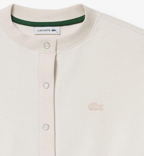 LACOSTE「ショート丈ダブルフェイスカーディガン」|カーディガン|