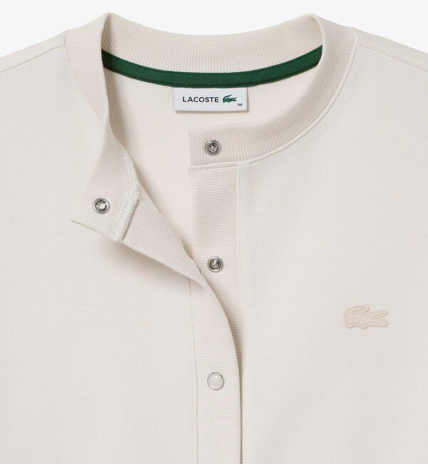 LACOSTE「ショート丈ダブルフェイスカーディガン」|カーディガン|