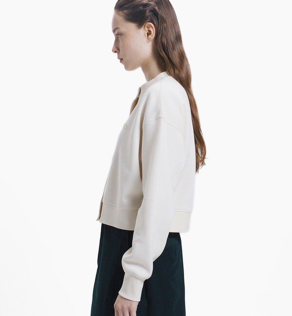 LACOSTE「ショート丈ダブルフェイスカーディガン」|カーディガン|