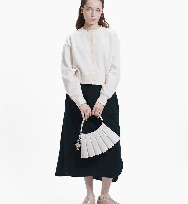 LACOSTE「ショート丈ダブルフェイスカーディガン」|カーディガン|