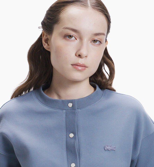 LACOSTE「ショート丈ダブルフェイスカーディガン」|カーディガン|