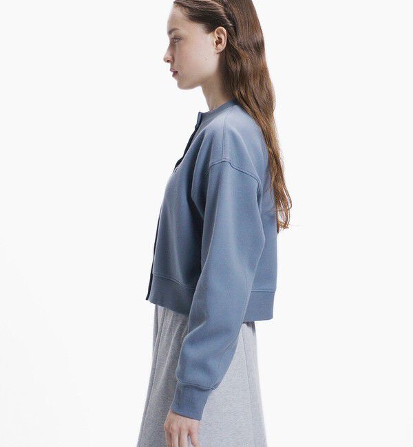 LACOSTE「ショート丈ダブルフェイスカーディガン」|カーディガン|