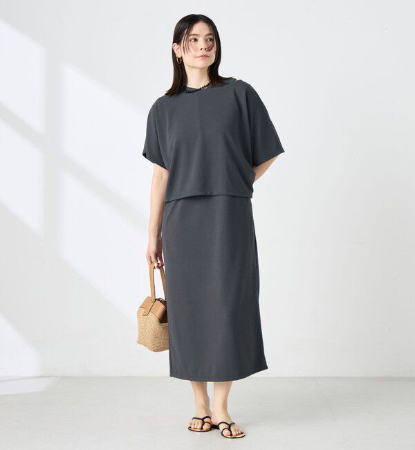NOLLEY'S「《アンサンブル対応》ウォッシャブルイージーケアカノコケーププルオーバー」|Tシャツ・カットソー|