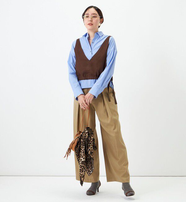 NOLLEY'S「【一部WEB限定サイズ】ウォッシャブルロビンソンツイルデザインパンツ」|その他|
