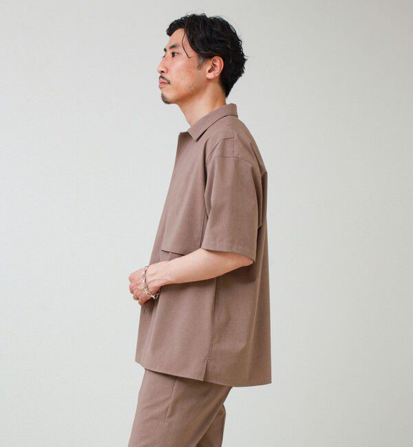 GLOSTER「【COOLMAX/セットアップ着用可能】ポリトロS/Sシャツ」|シャツ・ブラウス|