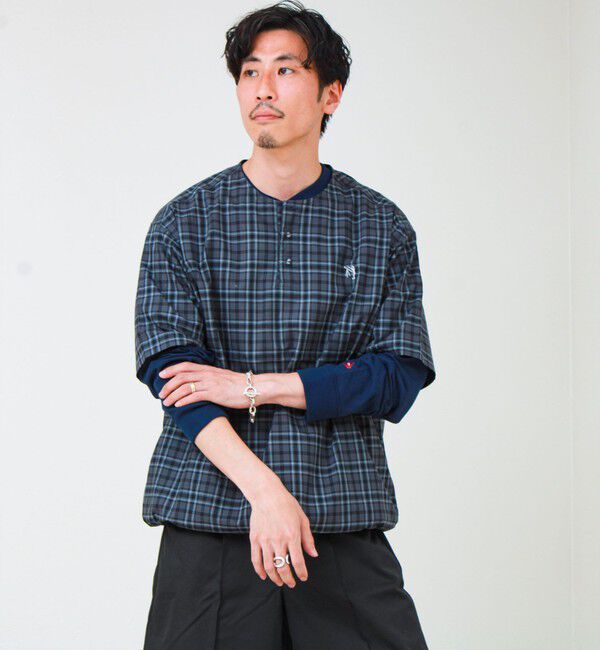 GLOSTER「【BOY ASTLAD刺繍】スリーピングシャツ プルオーバーシャツ」|シャツ・ブラウス|