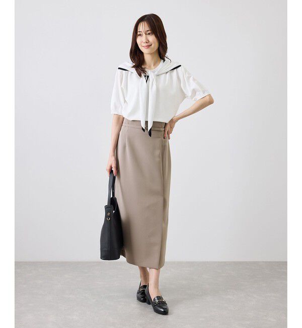 Rope&rsquo;Picnic「【WEB限定】360&deg;ウルトラストレッチ タイトスカート/UVカット・花粉ガード・セットアップ対応」|スカート|