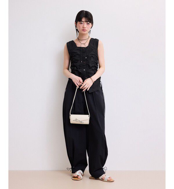 ADAM ET ROPE'「【WEB限定】シャーリングジレ」|ベスト・ジレ|
