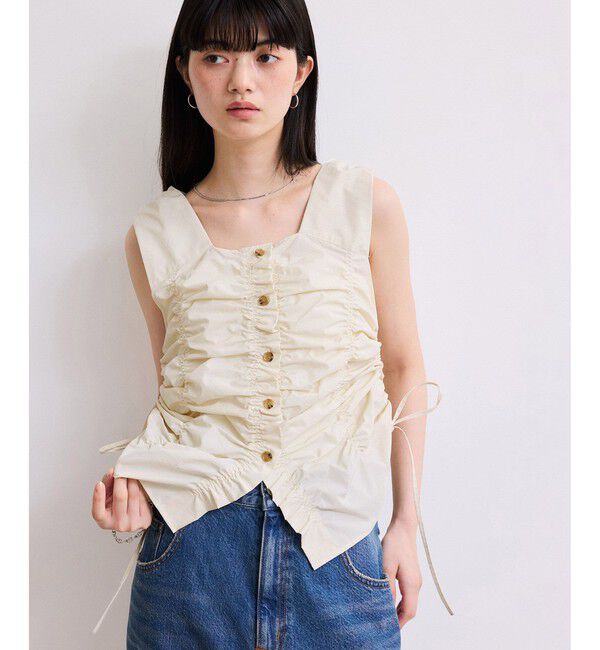 ADAM ET ROPE'「【WEB限定】シャーリングジレ」|ベスト・ジレ|オフホワイト(15)