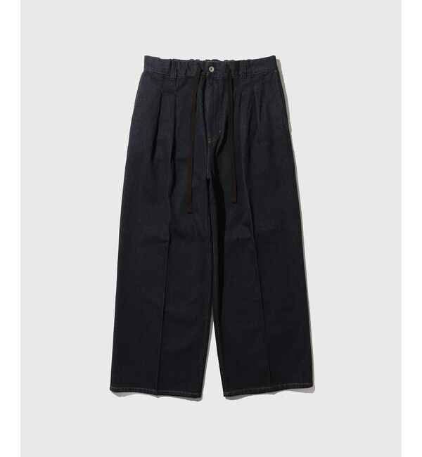 ADAM ET ROPE'「ドカンワイドストレートデニムパンツ / ADAM ET ROPE' JEANS」|デニム|ネイビー(40)