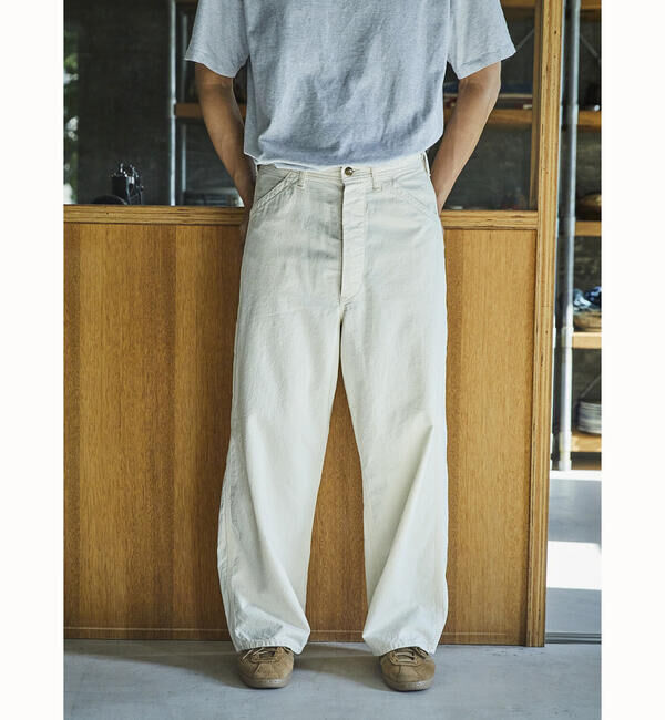  「orSlow | WIDE FIT 30'S PAINTER PANTS MEN」|デニム|ECRU