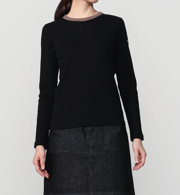 ORCIVAL「ORCIVAL | クルーネック ライトリブカットソー WOMEN」|Tシャツ・カットソー|BLACK