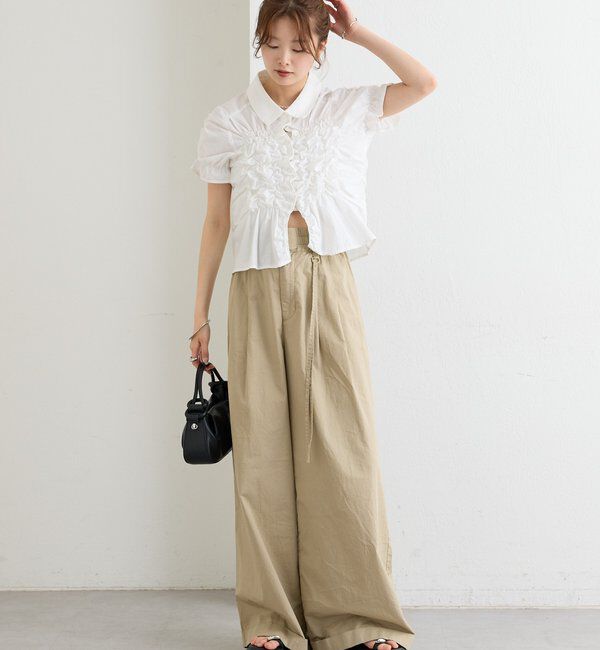  「シャーリングシェイプシャツ」|シャツ・ブラウス|