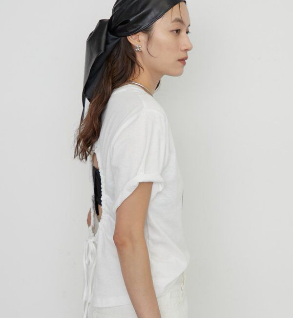  「≪バックシャン≫バックホール半袖Tシャツ」|Tシャツ・カットソー|