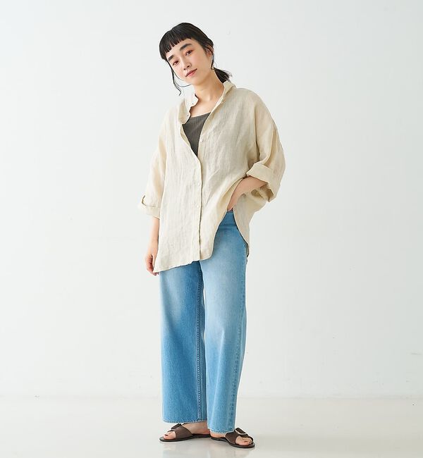 collex「ワイドスリーブリネンオーバーシャツ」|シャツ・ブラウス|