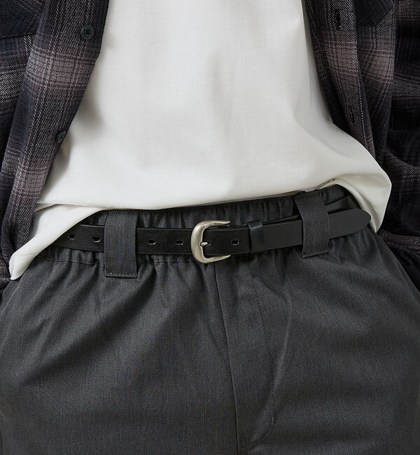 ABAHOUSE「Genuine Aniline Leather Belt / ジェニュイン アニ」|ベルト|