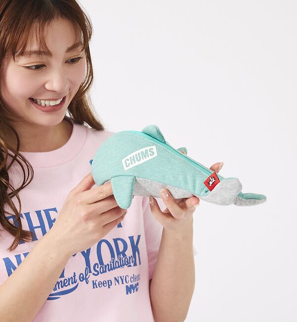ABAHOUSE「【CHUMS / チャムス】Cetacea Zipper Pouch / シャチ」|ポーチ|グリーン