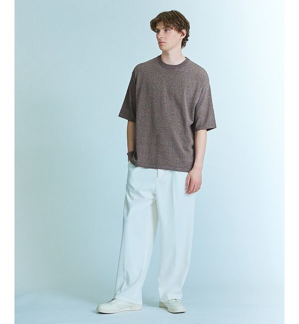 ABAHOUSE「【接触冷感】 サマーニットTシャツ / オーバーサイズ」|Tシャツ・カットソー|