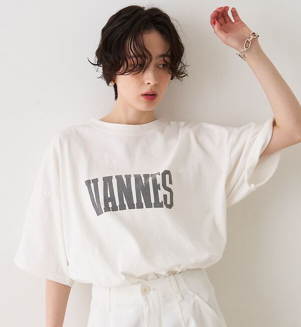 Rouge vif「【最終在庫入荷】【REMI RELIEF/レミレリーフ】別注 VANNES ロゴ」|Tシャツ・カットソー|アイボリー