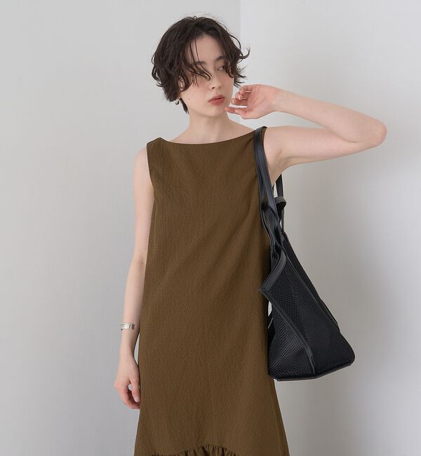 Rouge vif「【2026SS新作】【一部店舗限定】ニュアンスファブリックワンピース」|ワンピース|
