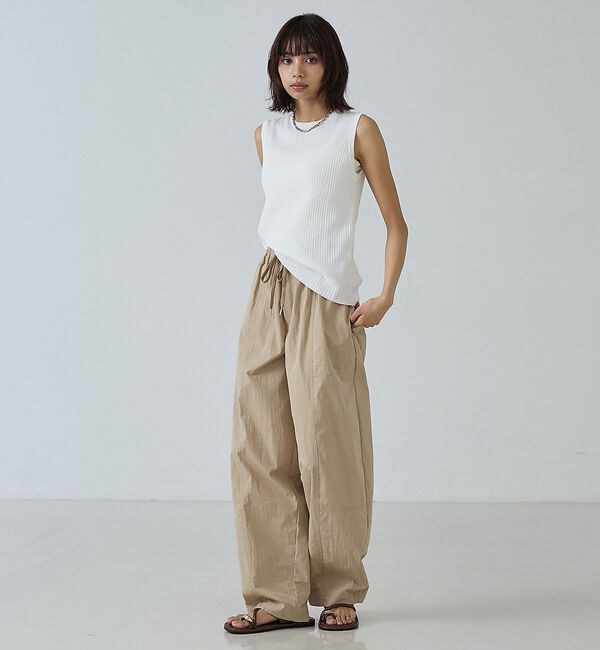 abahouse mavie「バックメタルスリーブレスニット」|ニット・セーター|