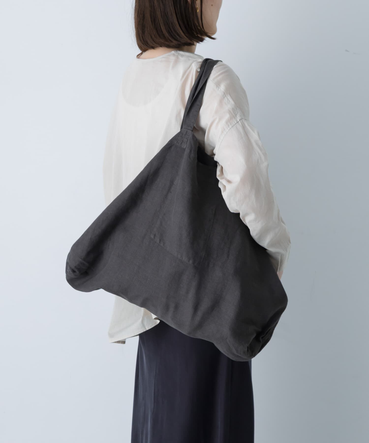 かぐれ「リネンビッグトートバッグ」|トートバッグ|