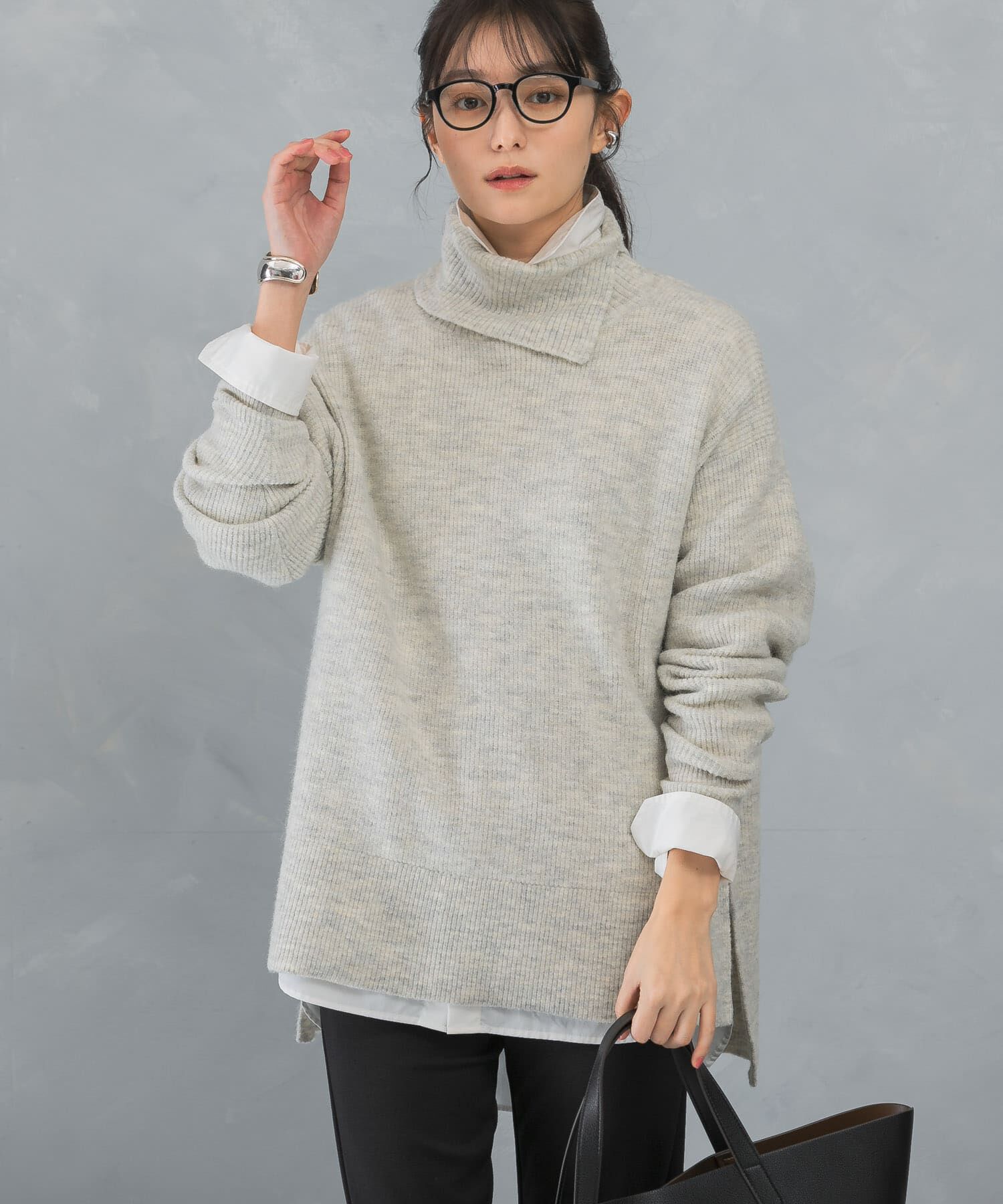 URBAN RESEARCH ROSSO「スリットタートルネックニット」|ニット・セーター|