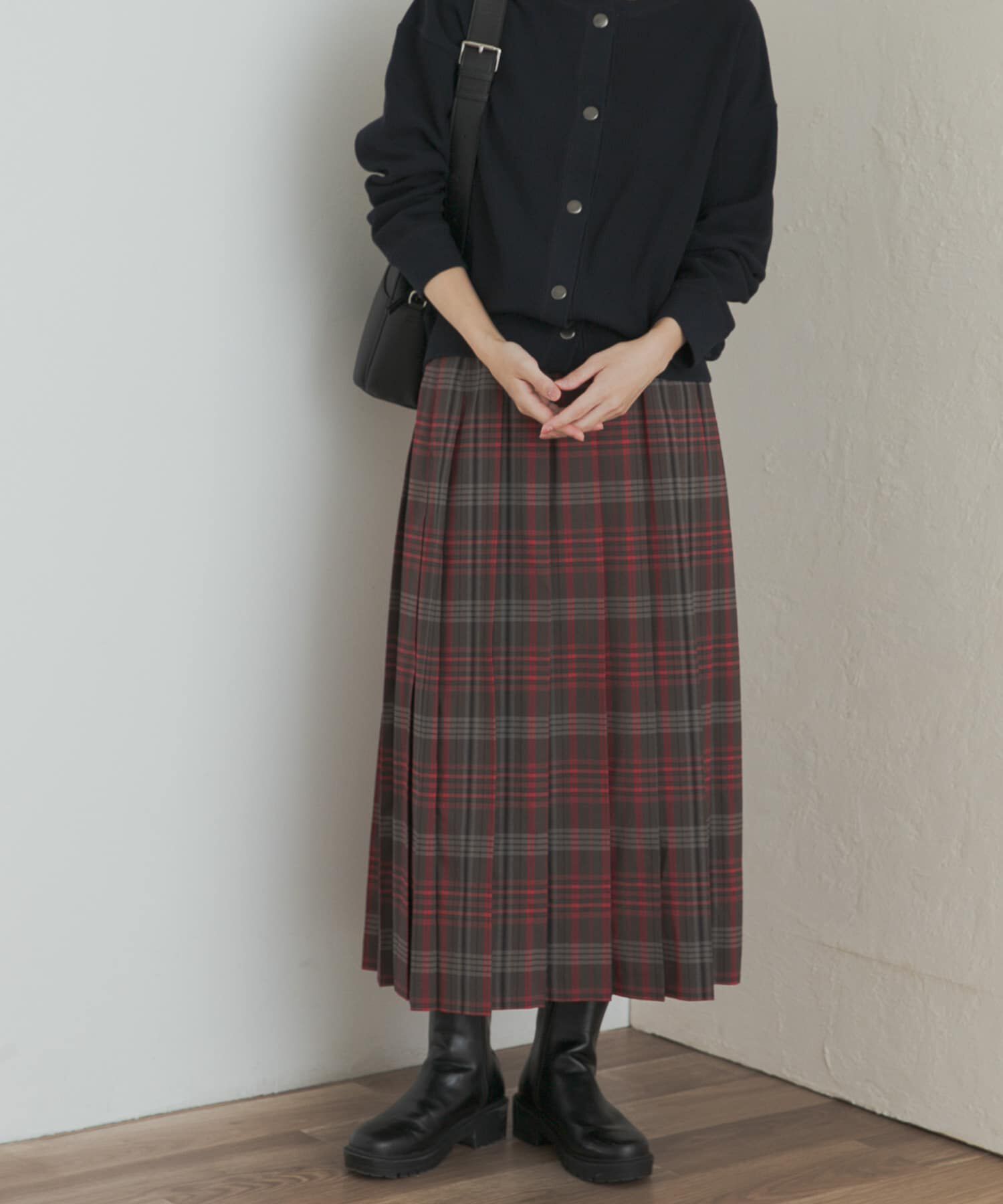 URBAN RESEARCH DOORS「『一部WEB限定カラー』チェックプリーツスカート」|スカート|