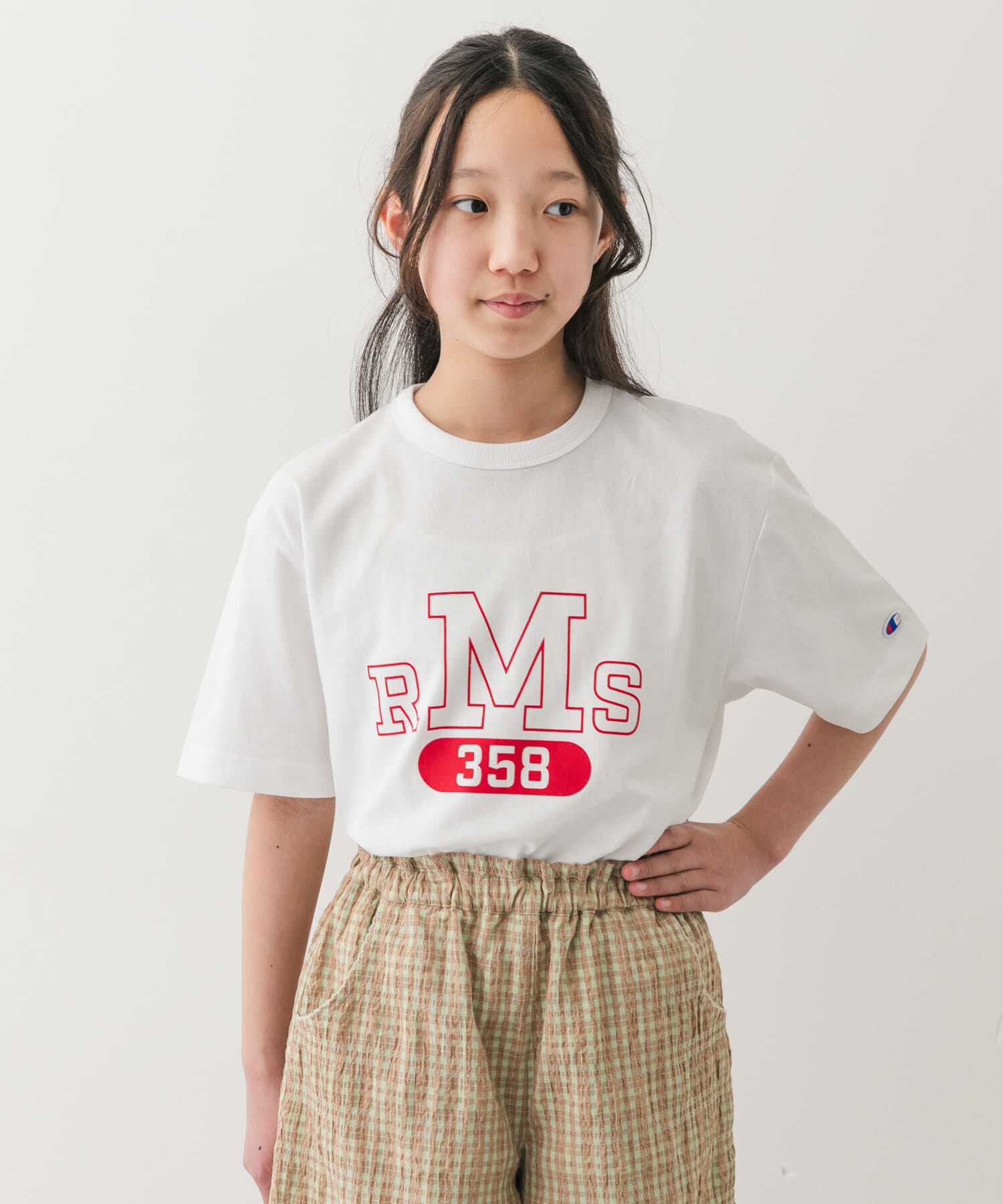 URBAN RESEARCH DOORS「『150サイズ』『別注』CHAMPION&times;DOORS　RMS Tシャツ(KIDS)」|その他|