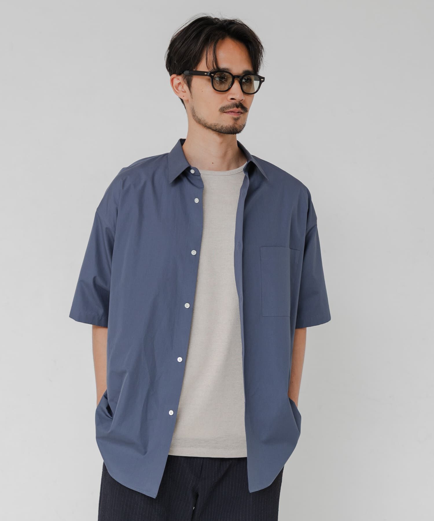 URBAN RESEARCH「THOMAS MASON SHORT-SLEEVE OVER SHIRTS」|シャツ・ブラウス|