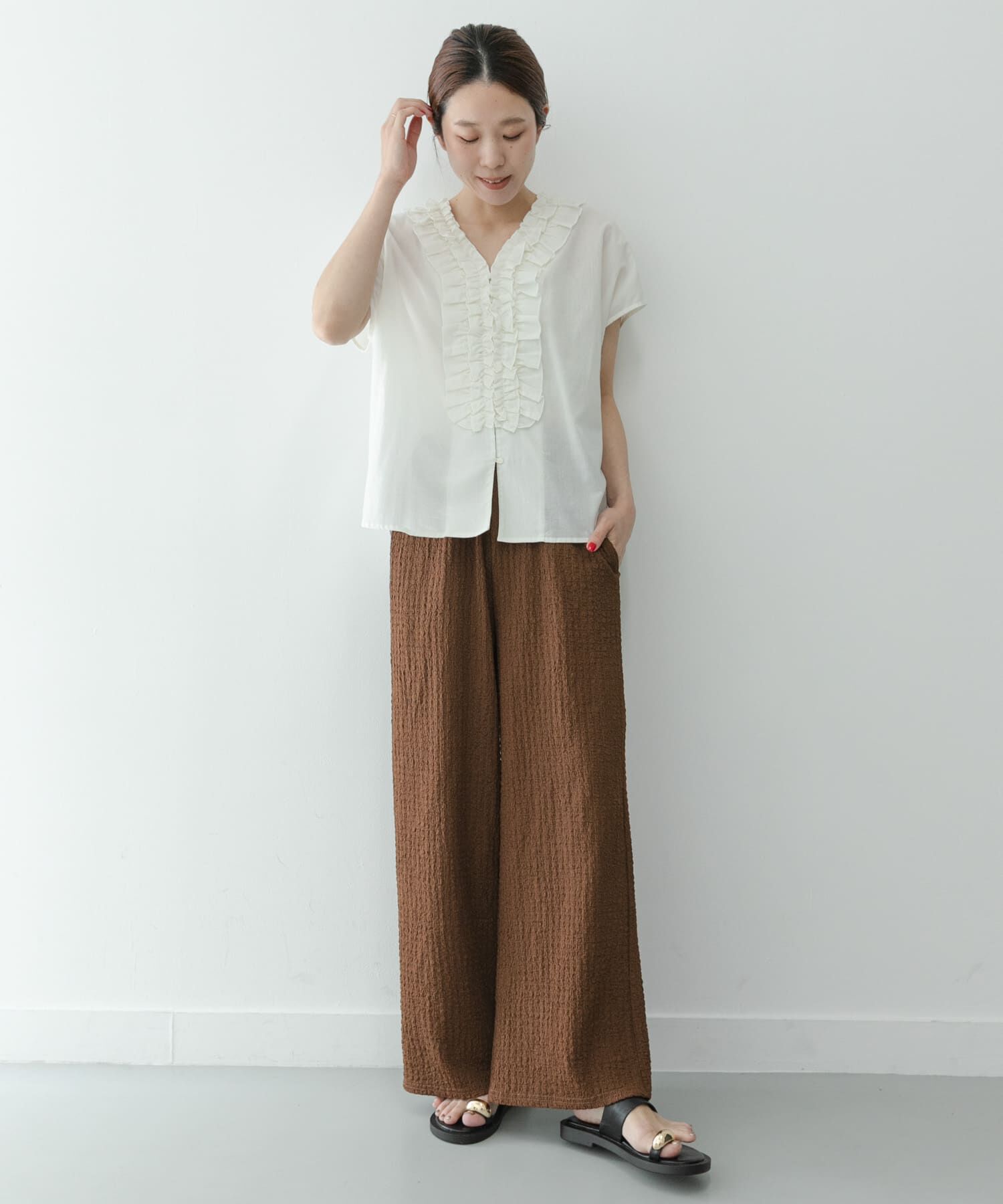 Sonny Label 「ドライタッチワッシャーカットイージーパンツ」|その他|