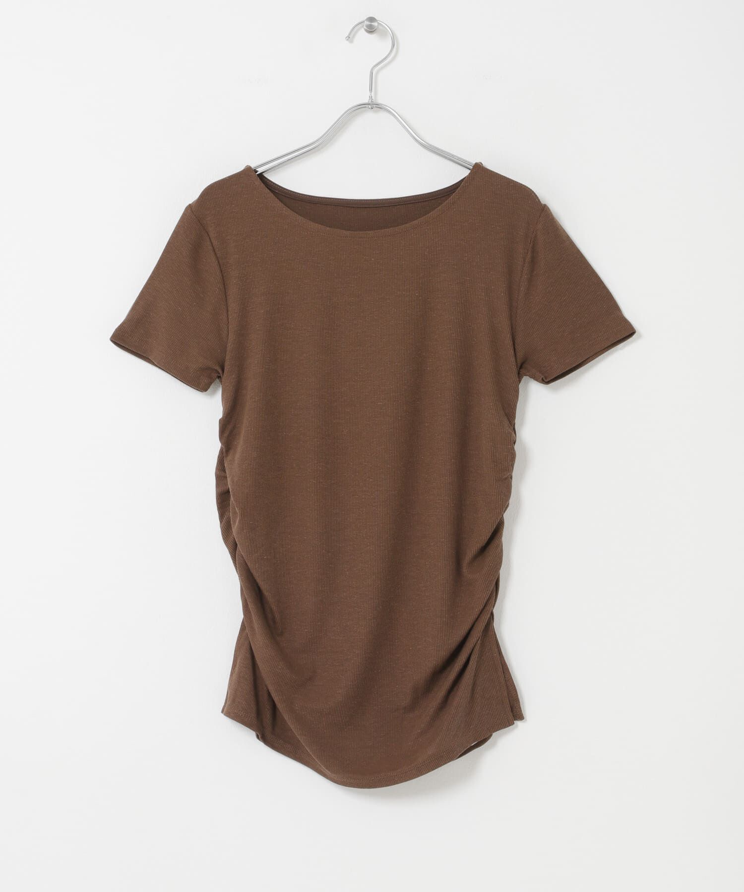  「シャーリングスリットTEE」|Tシャツ・カットソー|
