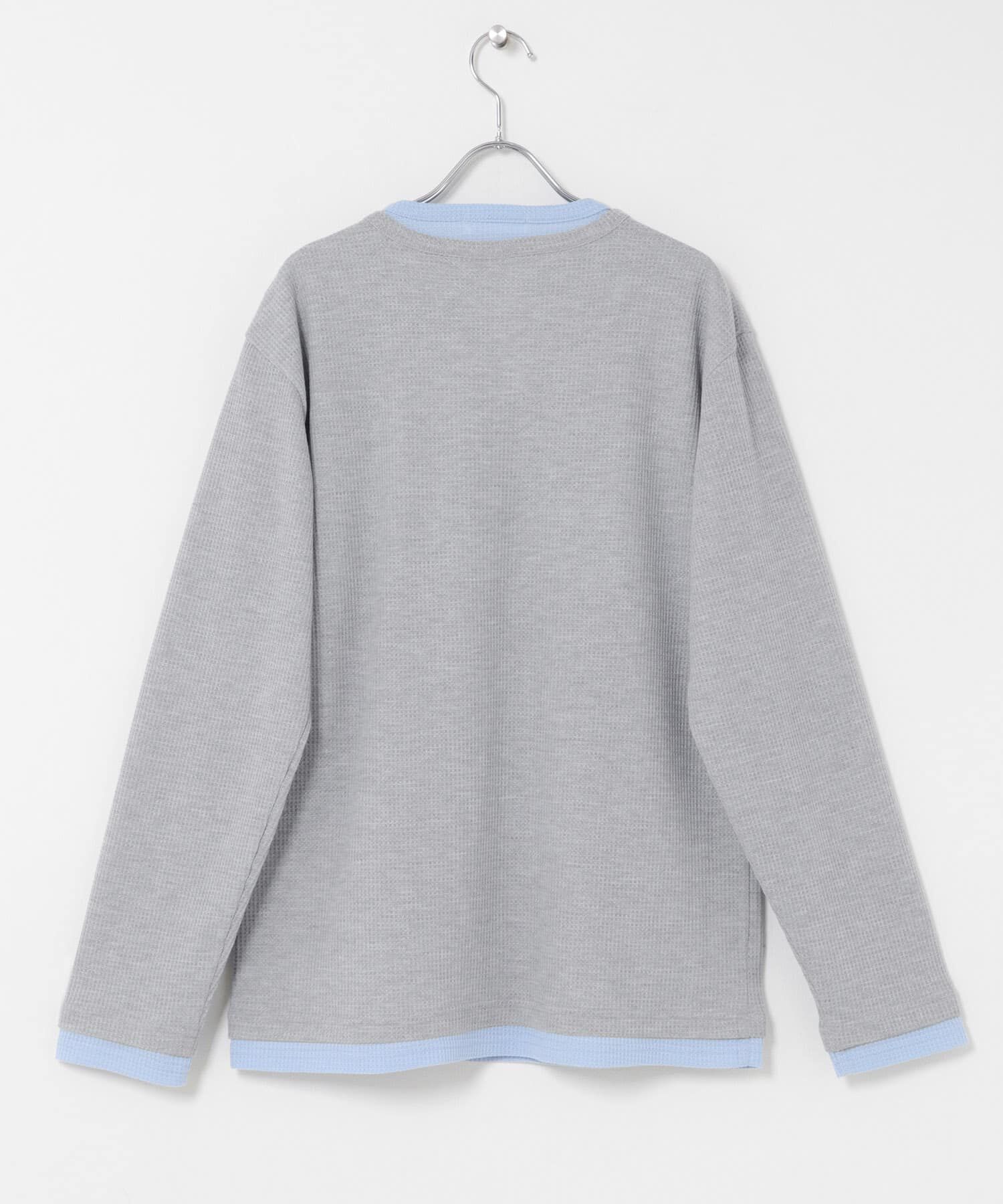 SENSE OF PLACE by URBAN RESEARCH「フェイクレイヤードヘンリーネックロングTシャツ」|Tシャツ・カットソー|